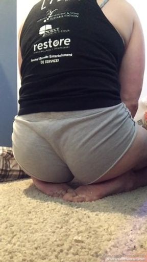 Semi-candid video.  Are these shorts too small?  I think they're okay ;)\nWore these to CVS before filming this.  Should have gotten some video of that.  Wasn't thinking :(\nThis weekend I have a spe...