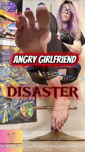 6’7 Angry Giantess GF Deletes ALL Your Game Data Size 16 Foot Tease