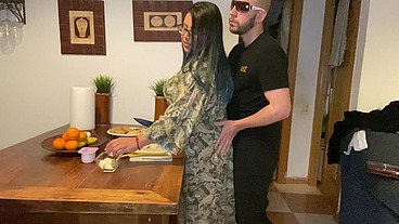 MY STEPMOM WAS IN THE KITCHEN AND I HAD TO FUCK HER!