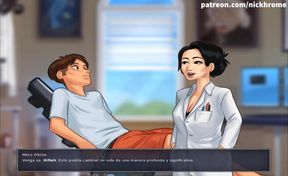 Summertime saga part 158 - Asian teacher want my cum ( Spanish sub )