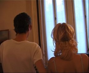 Amateur Foursome for Two Whores in Black Stockings Enjoying Big Cocks