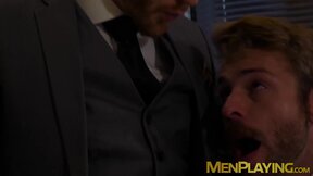 executive hunks Gabriel Phoenix and Jp Dubois fuck raw