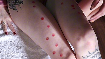 sensual candle wax play to a true submissive!