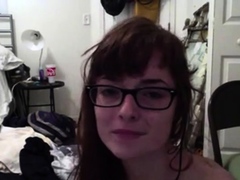 Skinny nerd panty rub.