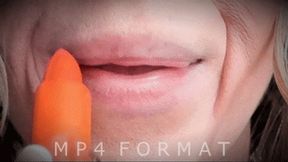 Orange Matte Lipstick Lip Smell (HD) MP4