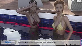 Fun With My Goddaughter Christine & Her Friend Jessica In A Private Water Pool Step Dreams About Tight 18 Years Pussy