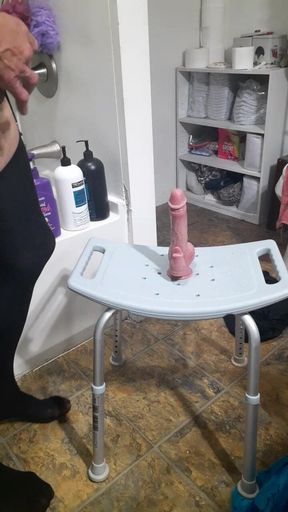 Cdmichelle Trying on Different Outfits Then Starts Riding a Dildo While Jacking off
