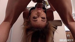 Svelte nubile Candie delights in both cock and fruit