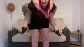 Amazonian Towers Over Her 4’6 Mini Me: Lift and Carry Fun!