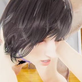 Femboy Yaoi - a Rabbit Femboy Is Fucked by a Big Man