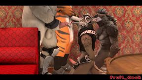 Ransom - Furry Fortnite Gays Have An Ass Fucking And Facial Foursome