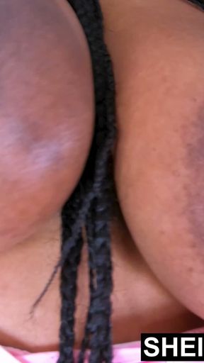 HD Curvaceous Bimbo Hooters Compilation! Of Busty Ebony Nerd Sheisnovember Shapley Natural Boobs &amp; Largest Hard Nipples   Clip 3