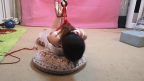 Chinese Bondage - Hogtied In Brides Dress