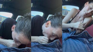 I wanted him to pull over and suck his cock