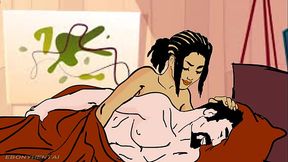 African Beauty Wakes American Fuck Friend For Intense Fuck