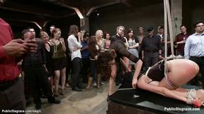 ”Big Boobed babe Double penetration MFF banged in public”