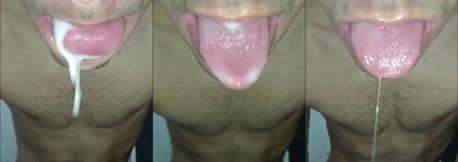Deep throat sloppy tongue fucked till cum face mess