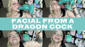 Facial From a Dragon Cock!