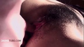 Sakura Anna teases with her hairy mature pussy in amateur Japanese style action