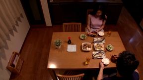 Asian Babe in Miniskirt – Cunt Fondled Raw in the Kitchen Stallion Style