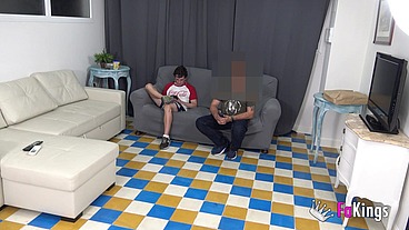 LATIN BOMBSHELL teaches a young and inexperienced dude how to fuck