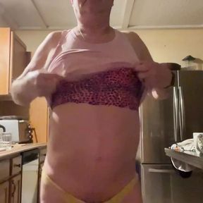 Bra and panties sissy slut