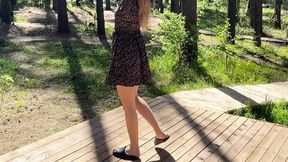 exposed thong outside