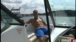 Blowjob while cruising gets anal on dock