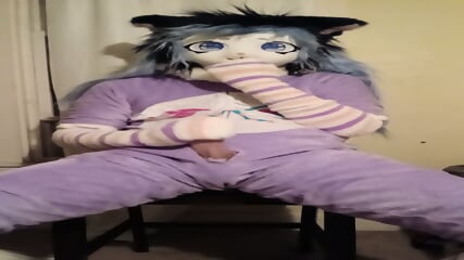 Lightning Stroking In Her Care Bears Onesie