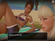 Mythic Manor - Sex on the beach with Anastasia and oral on the gym with Paige (3/3)