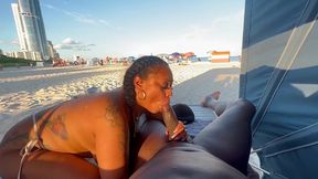 sucking dick on public beach