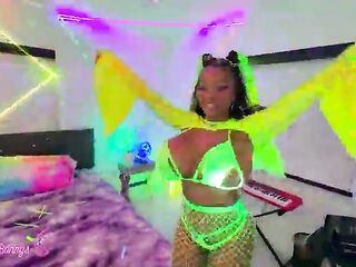 Black Girl Tia Maria Gets Her Gigantic Titties Overspread With Cum!