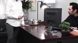 Boss's Daughter Dominates Him in Office - Seduction & Spanking