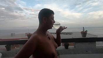 Compilation of drinking piss from glass #3