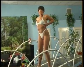 Short Haired German Babe Plays with Her Pussy on Casting