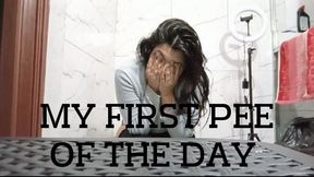 6:00am my first pee of the day