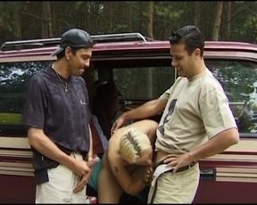 Blonde Teem From Germany Having Fun with Two Cocks