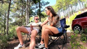 Stepsister let me fuck her behind in the mountains after blowing me off