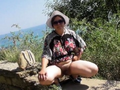 Hairy Mature in transparent dress (part 2)