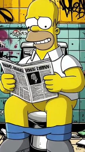 Married Housewife Gets Fucked in a Dirty Toilet. Cartoon Parody