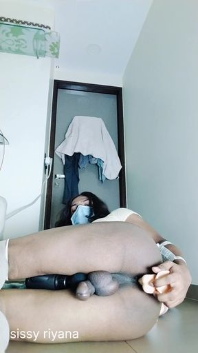 Indian sissy girl riyana small pines Hand free cum