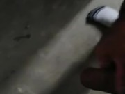Me cumming while working the night shift at Planet Fitness