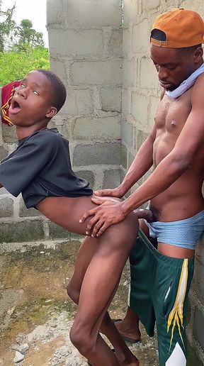 His Stepbrother Fucking Him in Uncomplicated Building..
