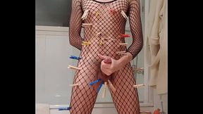 Jerk off with soft BDSM