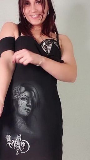 Sexy Body in Black Dress