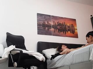 I screw my ally at her boyfriend's abode.
