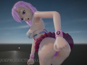 SFW MMD 4k UHD Misaka Rose bondage bikini - Pom Pom Dance 1071