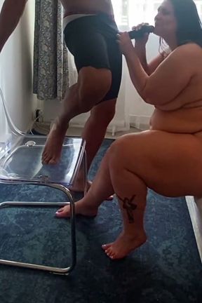 Mrs Zina Gabon Takes Huge Cum Load in Her Mouth and Loves It Dripping