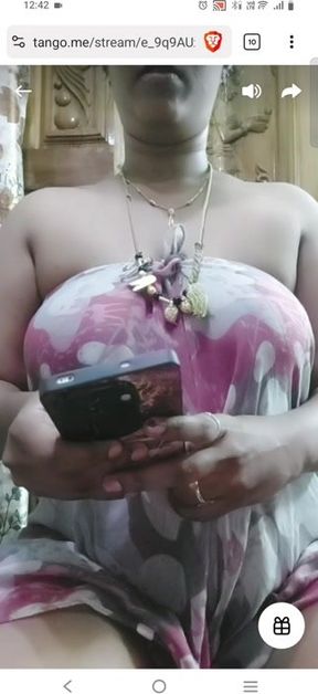 Tamil housewife teases dirty talk in sensual solo strip