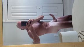 Vacation Boner Stroking with Cumshot.